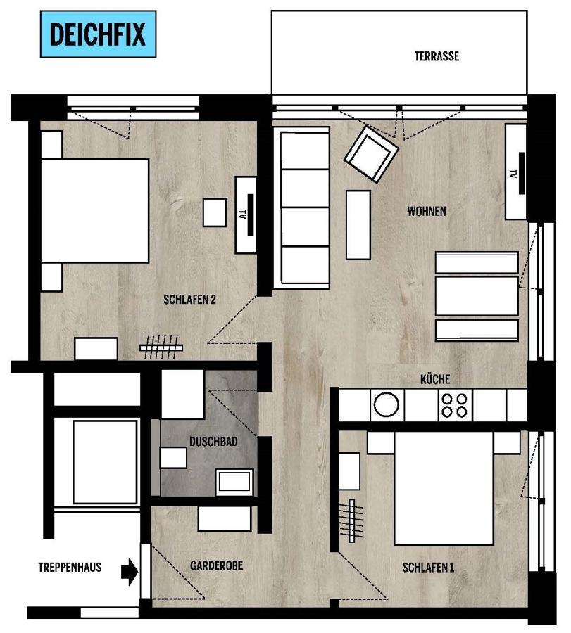 Ankerix & Deichfix Appartement Büsum Buitenkant foto