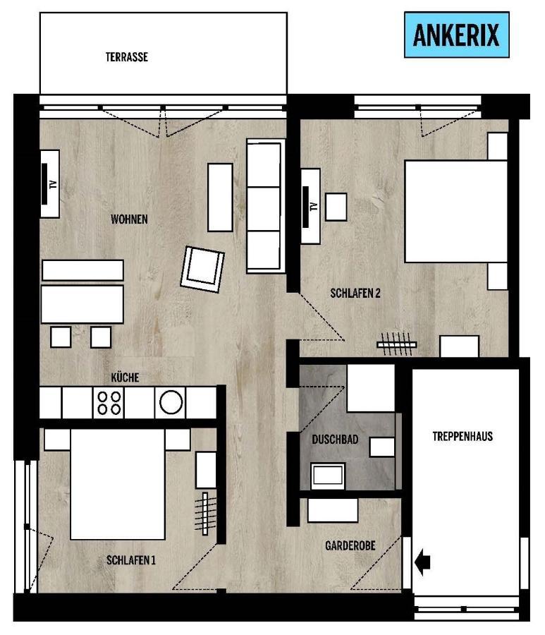 Ankerix & Deichfix Appartement Büsum Buitenkant foto